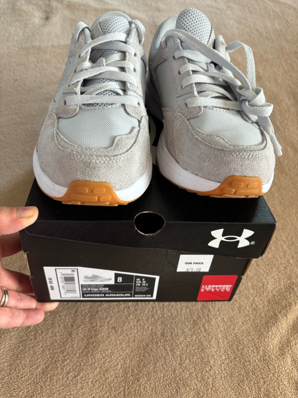 Under Armour Light Gray Women's Sneakers